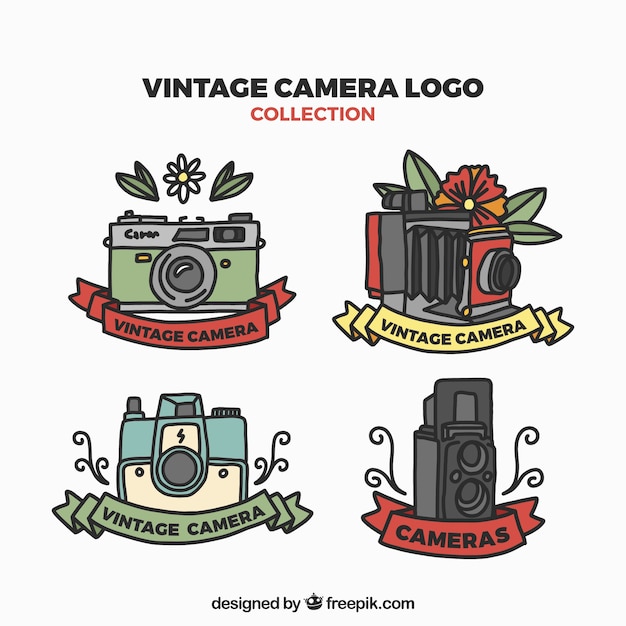 Download Free Download Free Vintage Camera Logos Set Vector Freepik Use our free logo maker to create a logo and build your brand. Put your logo on business cards, promotional products, or your website for brand visibility.