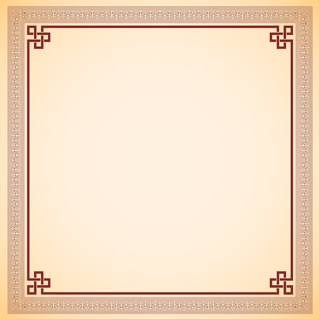 Premium Vector | Vintage chinese frame