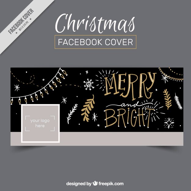 Vintage christmas facebook cover Vector | Free Download