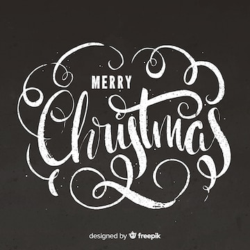 Free Vector | Vintage christmas lettering