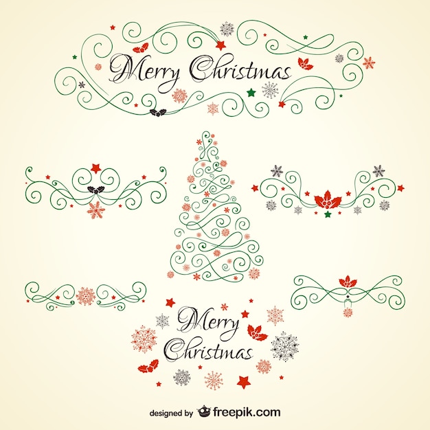 Download Free Vector Vintage Christmas Ornaments SVG Cut Files