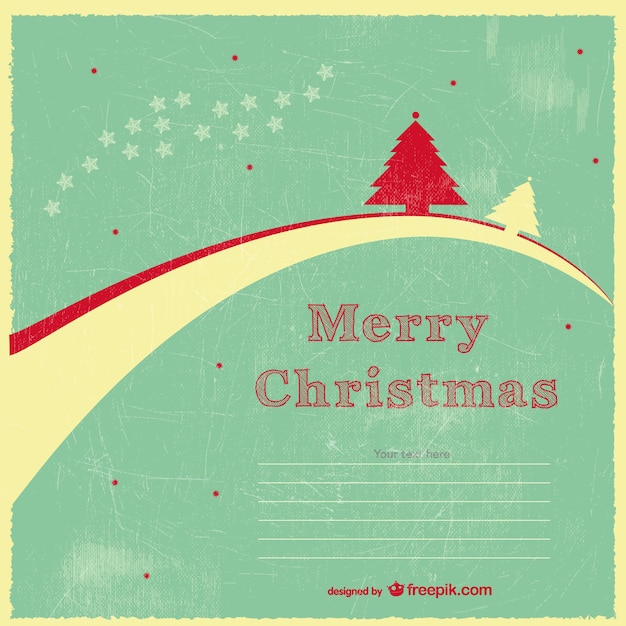 Free Vector Vintage christmas template