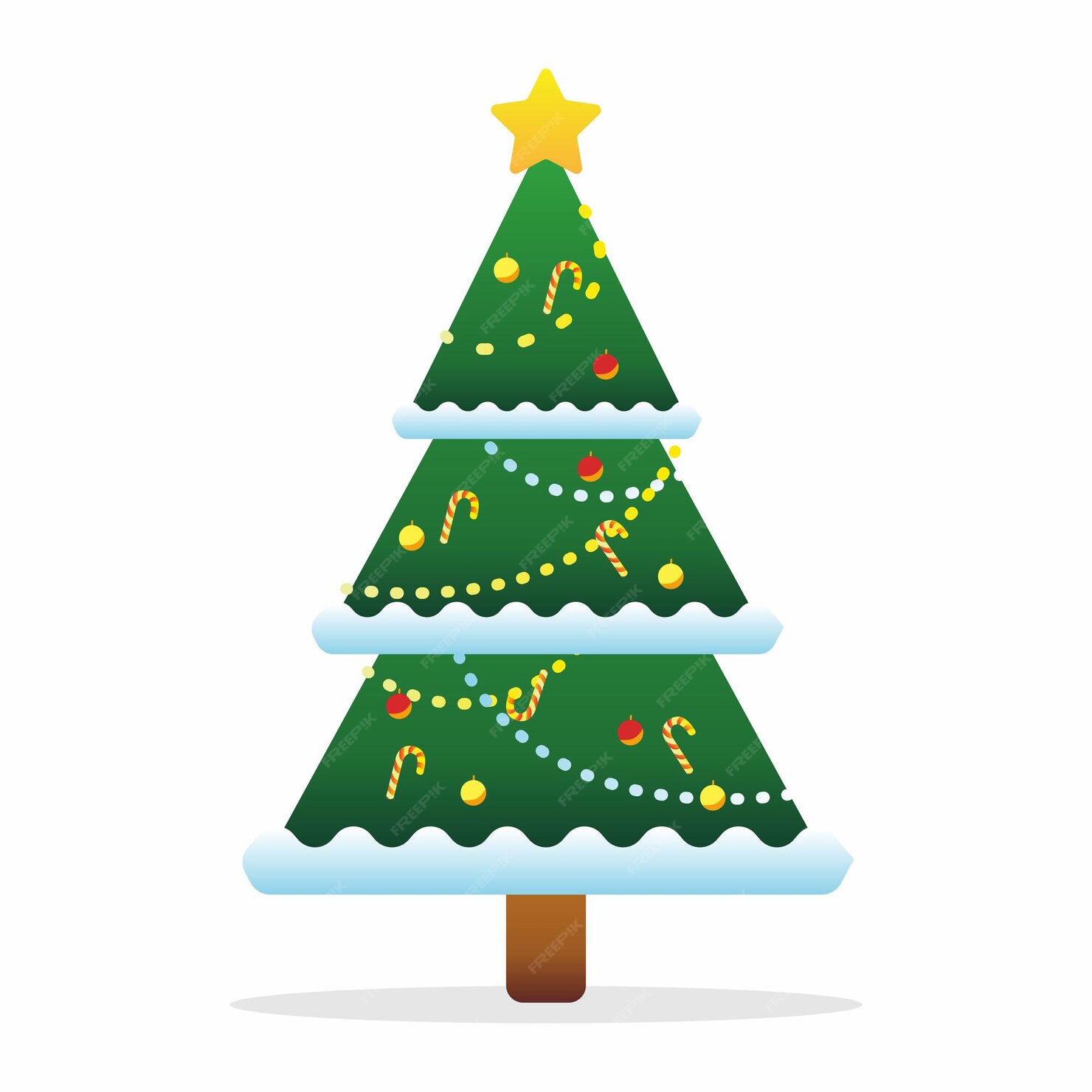 Premium Vector | Vintage christmas tree