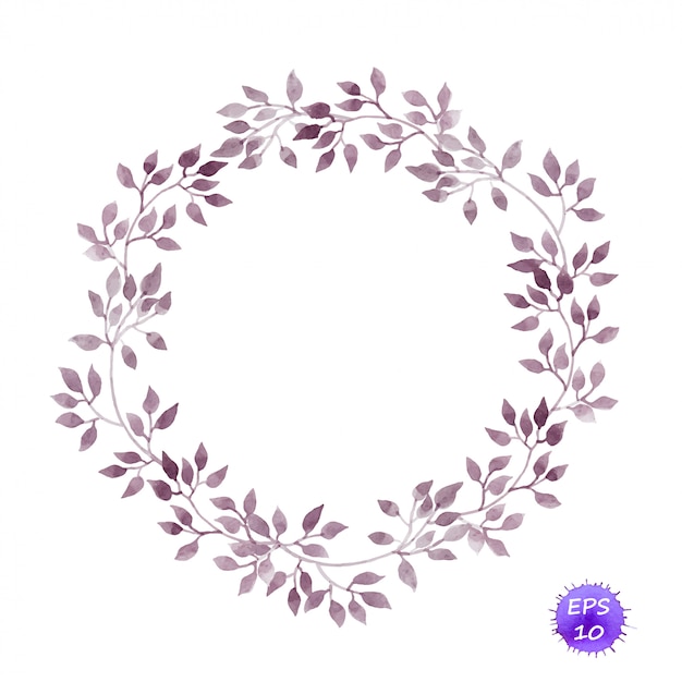 Download Free Vintage Circle Wreath With Laurel Leaves Watercolor Premium Vector Use our free logo maker to create a logo and build your brand. Put your logo on business cards, promotional products, or your website for brand visibility.