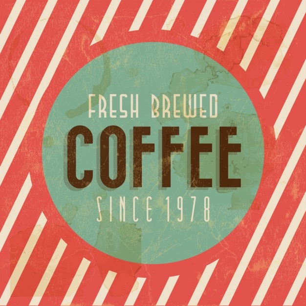 Vintage coffee background with\
typography