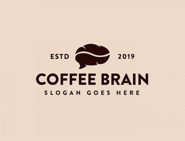 Download Free Vintage Coffee And Brain Logo Premium Vector Use our free logo maker to create a logo and build your brand. Put your logo on business cards, promotional products, or your website for brand visibility.