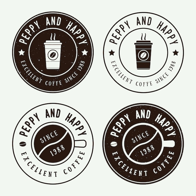 Premium Vector | Vintage coffee logos and emblems