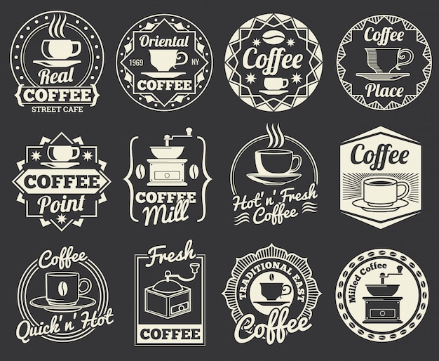 Download Free Vintage Coffee Shop And Cafe Logos Badges And Labels Premium Use our free logo maker to create a logo and build your brand. Put your logo on business cards, promotional products, or your website for brand visibility.