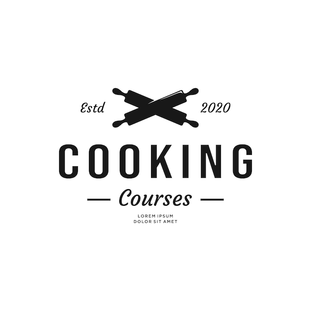 Download Free Vintage Cooking Courses Logo Design Premium Vector Use our free logo maker to create a logo and build your brand. Put your logo on business cards, promotional products, or your website for brand visibility.