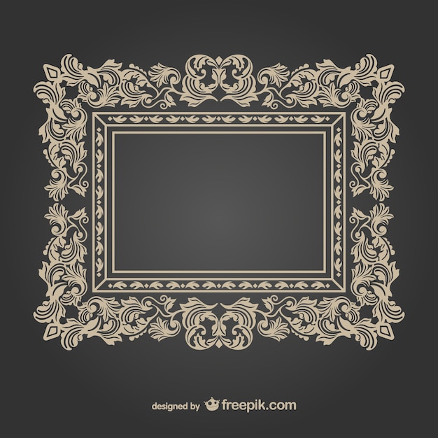 Vintage decorative frame Vector | Free Download
