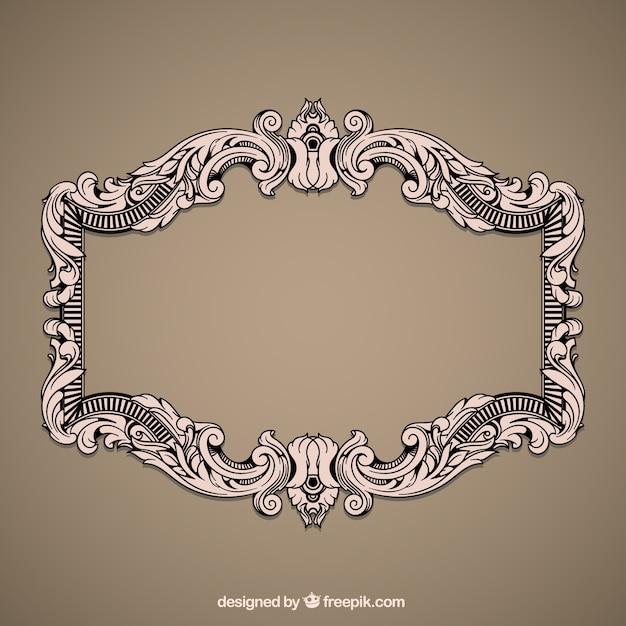 Vintage decorative frame Vector | Free Download