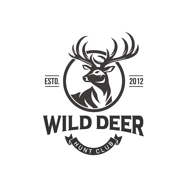 Download Free Vintage Deer Hunter Logo Design Premium Vector Use our free logo maker to create a logo and build your brand. Put your logo on business cards, promotional products, or your website for brand visibility.