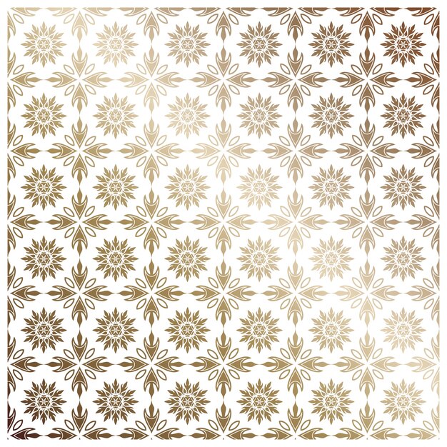 Premium Vector Vintage Design Element In Eastern Style Vector Seamless Pattern With Floral Ornament Ornamental Lace Tracery Golden Ornate Illustration For Wallpaper Traditional Arabic Decor On Light Background
