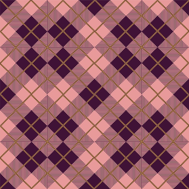 Premium Vector Vintage diamond check pattern