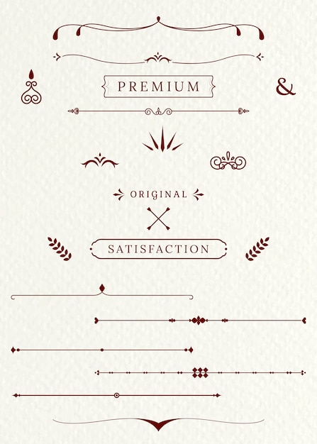 Vintage dividers and decorative elements Vector | Free Download