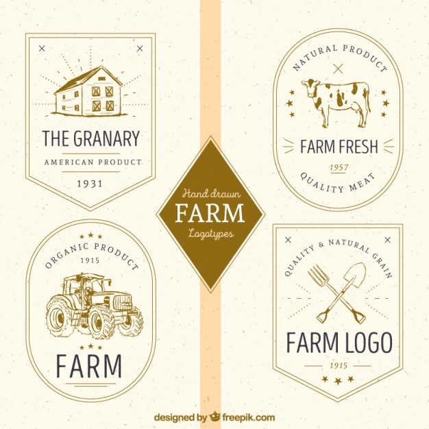 Download Free Download This Free Vector Vintage Farm Logos Collection Use our free logo maker to create a logo and build your brand. Put your logo on business cards, promotional products, or your website for brand visibility.