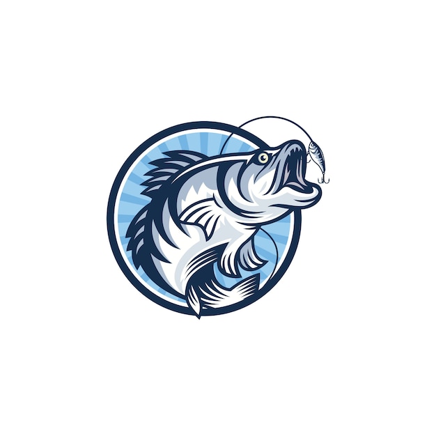 Download Vintage fishing logo image | Premium Vector
