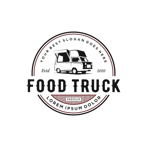 Download Free Vintage Food Truck Logo Design Premium Vector Use our free logo maker to create a logo and build your brand. Put your logo on business cards, promotional products, or your website for brand visibility.