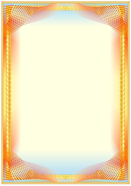 Download Vintage frame border with soft colored background Vector ...