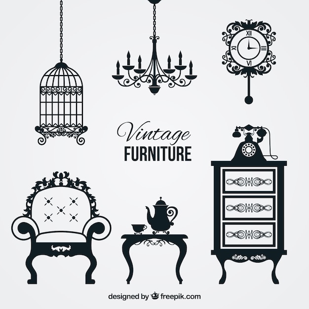 vintage furniture clipart - photo #39