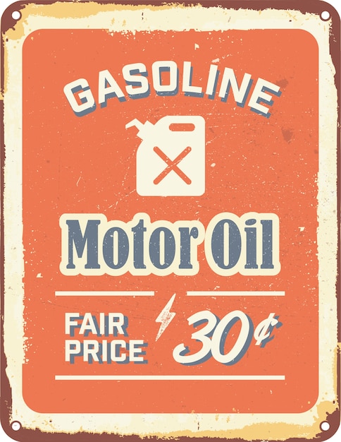 Vintage Gas Station Sign 30