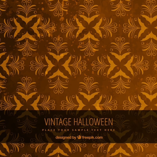 Premium Vector Vintage Halloween Background