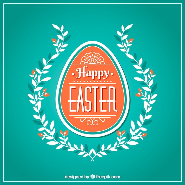 Download Vintage happy easter day background Vector | Free Download