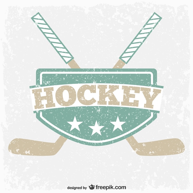 Vintage hockey emblem