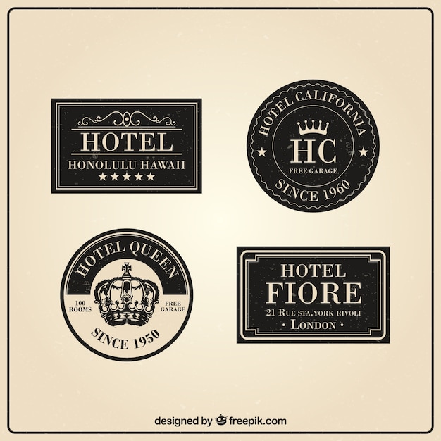 Vintage Hotel Logos