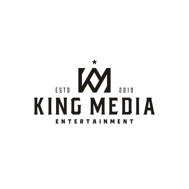 Download Free Vintage King Crown Letter K M Or Km Mk Monogram Logo Premium Vector Use our free logo maker to create a logo and build your brand. Put your logo on business cards, promotional products, or your website for brand visibility.