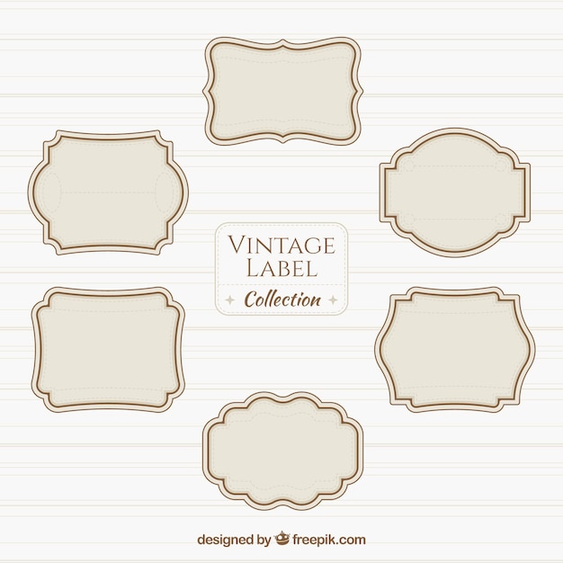 Free Vector Vintage Label Collection