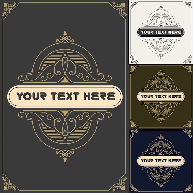 Free Vector Vintage Label Design