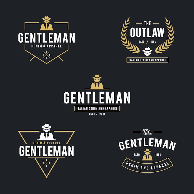 Download Free Vintage Label Of Man In Black Suit Clothing Line Product Design Use our free logo maker to create a logo and build your brand. Put your logo on business cards, promotional products, or your website for brand visibility.