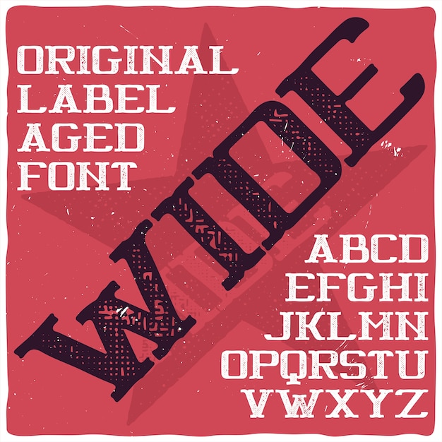 vintage typeface