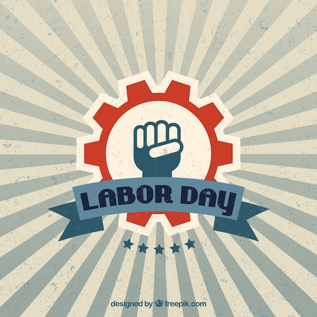 Vintage labor day background
