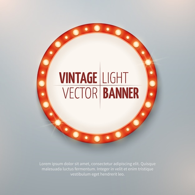 Download Free Vintage Light Vector Circle Banner Sign Event Decoration Use our free logo maker to create a logo and build your brand. Put your logo on business cards, promotional products, or your website for brand visibility.
