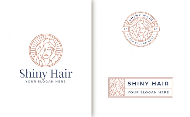 Download Free Vintage Line Art Woman Logo Design Premium Vector Use our free logo maker to create a logo and build your brand. Put your logo on business cards, promotional products, or your website for brand visibility.