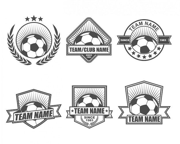 Download Free Vintage Logo Collection Set For Soccer Team Premium Vector Use our free logo maker to create a logo and build your brand. Put your logo on business cards, promotional products, or your website for brand visibility.