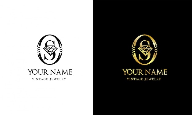 Download Free Vintage Logo From The Letters O And S Monogram For The Jewelry Use our free logo maker to create a logo and build your brand. Put your logo on business cards, promotional products, or your website for brand visibility.