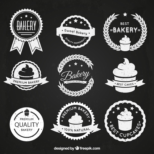 Download Free Vintage Logos Bakery In Blackboard Style Free Vector Use our free logo maker to create a logo and build your brand. Put your logo on business cards, promotional products, or your website for brand visibility.