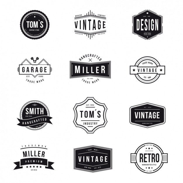 Download Free Download Free Vintage Logos Collection Vector Freepik Use our free logo maker to create a logo and build your brand. Put your logo on business cards, promotional products, or your website for brand visibility.