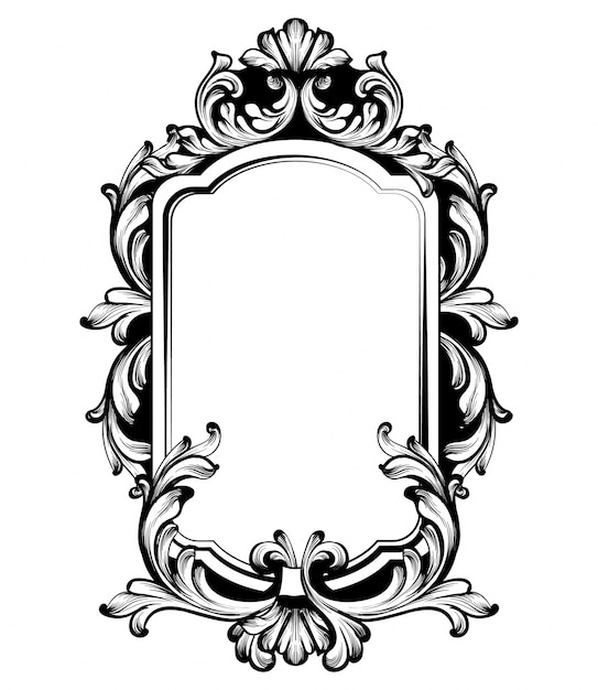 Download Premium Vector | Vintage luxury mirror frame