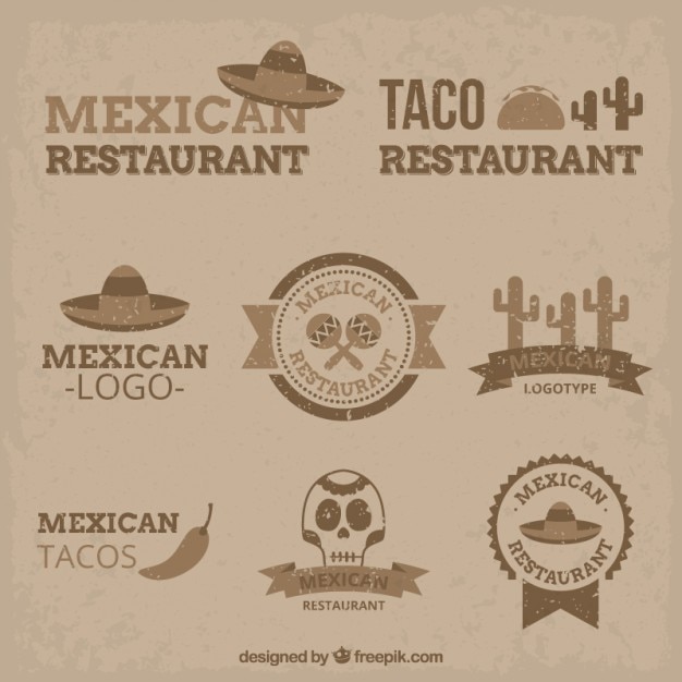 vintage-mexican-logos-in-flat-design-vector-free-download