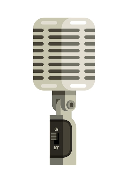 Download Vintage microphone Vector | Premium Download