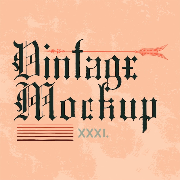 Download Vintage mockup logo design vector Vector | Free Download