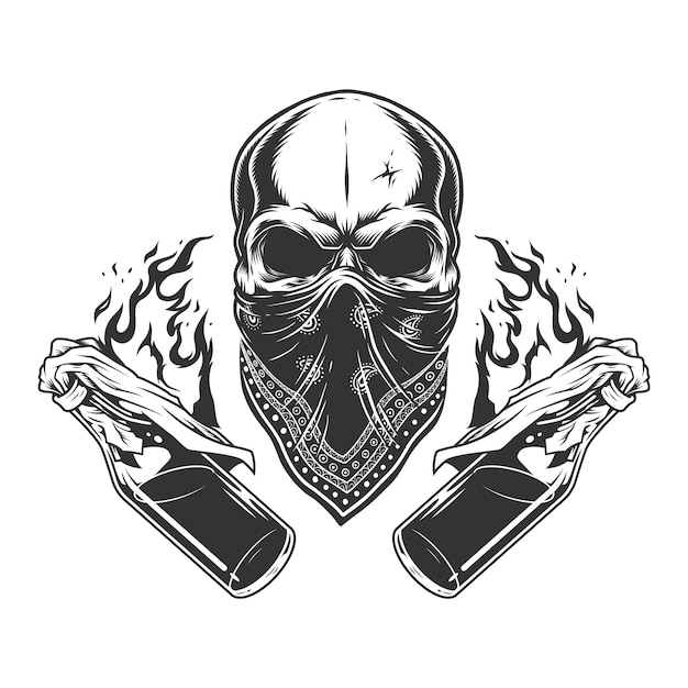 Gangster Skull SVG