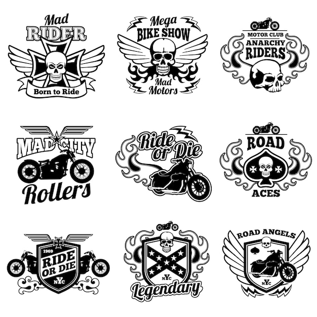 Download Free Vintage Motorcycle Labels Motorbike Vector Retro Badges And Logos Premium Vector Use our free logo maker to create a logo and build your brand. Put your logo on business cards, promotional products, or your website for brand visibility.