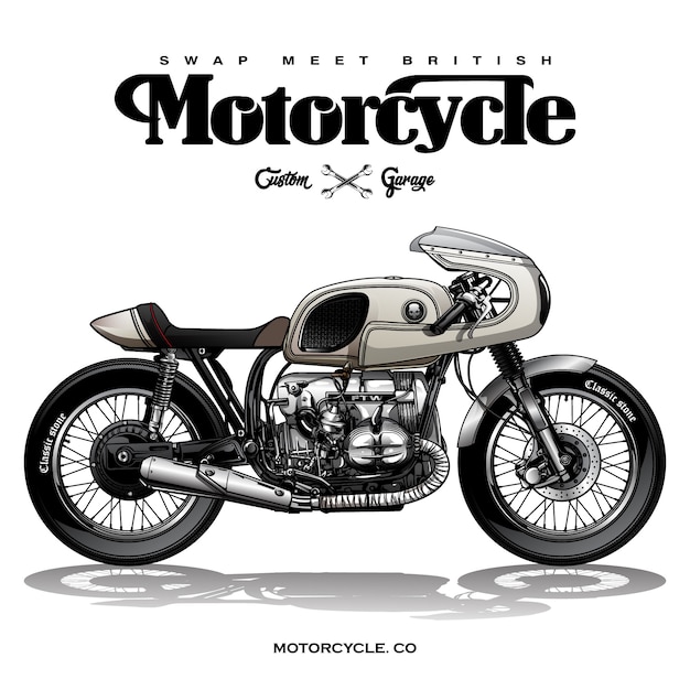 Download Premium Vector | Vintage motorcycle poster