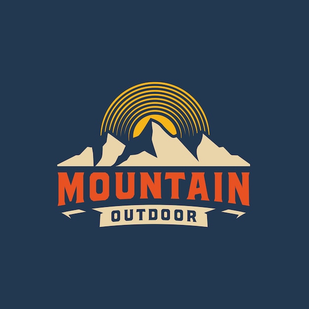 Download Free Vintage Mountain Logo Design Illustration Premium Vector Use our free logo maker to create a logo and build your brand. Put your logo on business cards, promotional products, or your website for brand visibility.