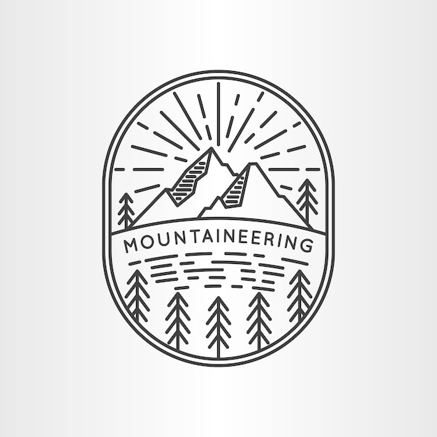 Premium Vector | Vintage mountain logo